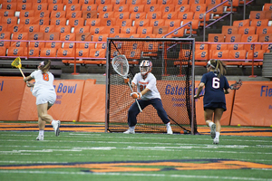 Asa Goldstock had a strong performance in the Orange's season-opener. A new, but familiar, drill is helping to improve her footwork.