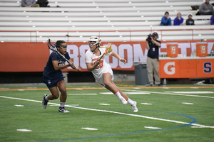 Syracuse's uses multiple lines in the midfield to keep ahead of its opponents.