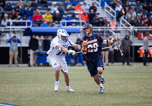 Stephen Rehfuss scored two goals and added three assists in SU's win over Duke. 