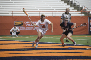 Against Connecticut in the season-opener, Nicole Levy scored a behind-the-back goal, a skill she's developed for most of her lacrosse life.