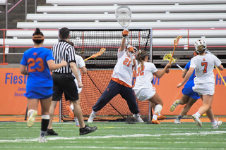 Six of Goldstock's 14 saves came in the second half. 
