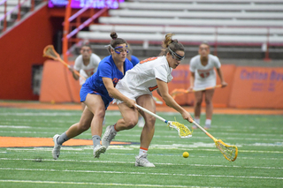 Syracuse scooped six more ground balls than Florida in the second half. 